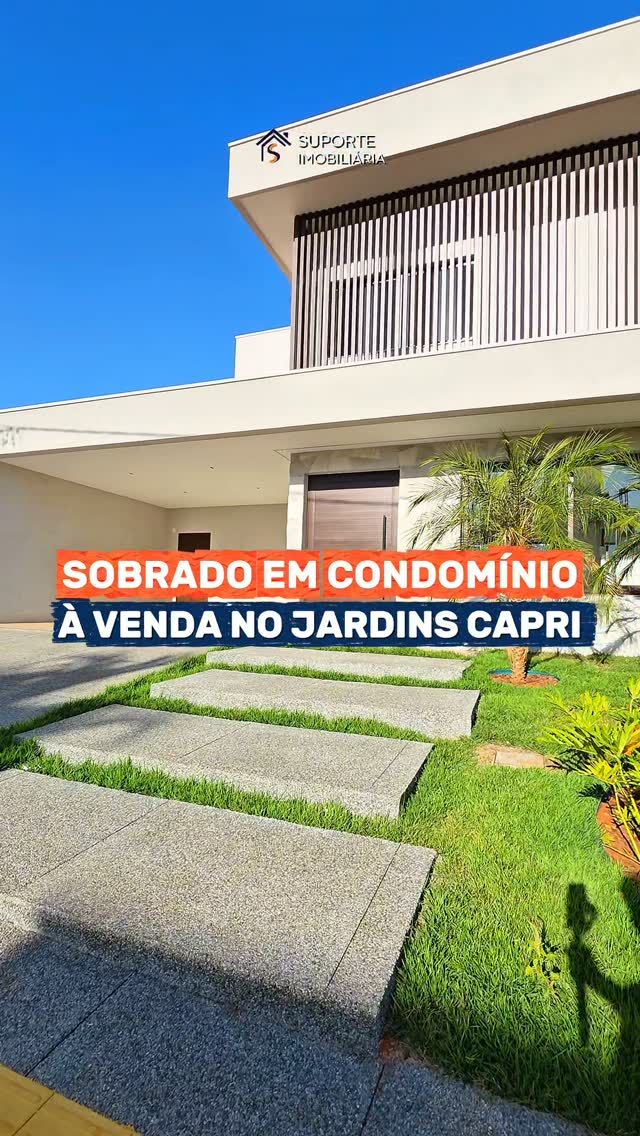 Sobrado em condomínio fechado com acabamento de alto padrão em Senador Canedo! Este lindo Sobrado conta com: 🛏️ 3 suítes plenas 🛋️ sala de…
