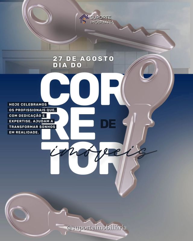 Feliz Dia do Corretor de Imóveis! 🏠✨ Hoje celebramos quem transforma sonhos em conquistas, conecta pessoas a novos começos e faz de cada…