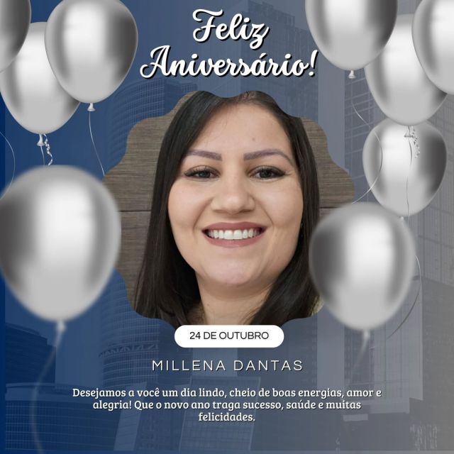 Parabéns, @millenasuporteimobiliaria! 🎉 Hoje é dia de celebrar você! Sua dedicação, compromisso e energia positiva fazem toda diferença…